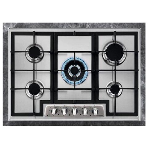 Piano Cottura Da Incasso A Gas 5 Fuochi 70 Cm Inox /ghisa M7-50btf - Foto 1