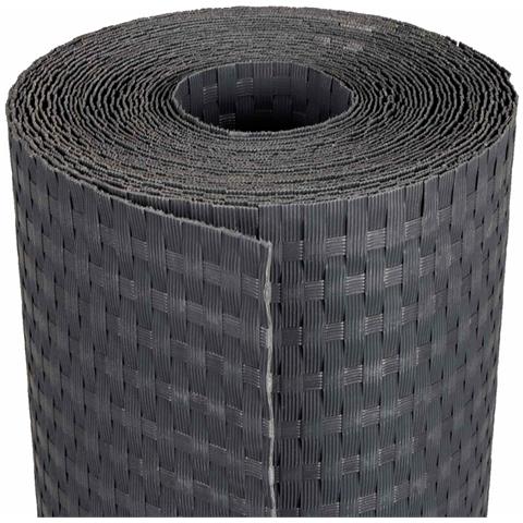 Schermo da balcone Grigio Scuro 1000 x 100 cm polyrattan - Foto 1