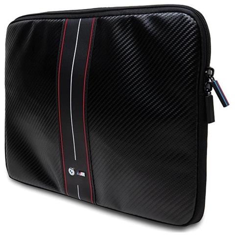 Custodia Bmw Carbon & Striscia Rossa Per Laptop Da 14 Pollici - Nera - Foto 1