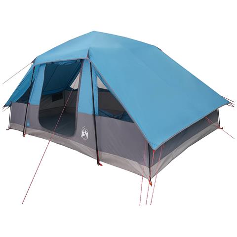 Tenda familiare con telo da pioggia resistente all'acqua Blu - Foto 1