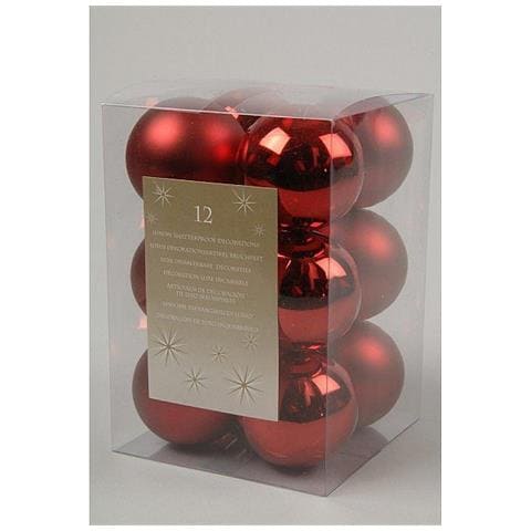 Sfere Rosse per Albero di Natale da 60 mm 12 Pezzi - Foto 2