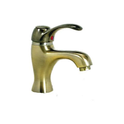 Miscelatore rubinetto lavabo finitura ottone antico - Foto 1