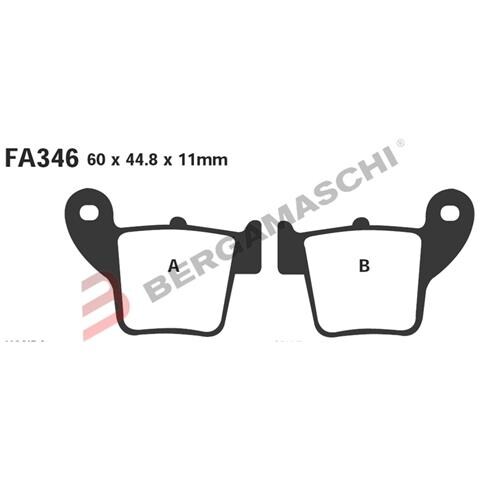 B1r R1434600 Pastiglie R Honda Cre 250 Post02- Fa346r - Foto 1