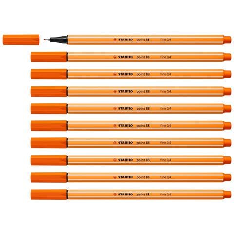 point 88 - Fineliner - Confezione da 10 - Vermiglio Pallido - Foto 1
