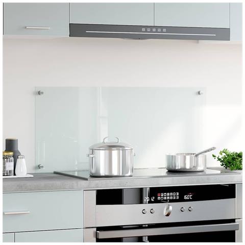 Paraschizzi Per Cucina Trasparente 90x40 Cm In Vetro Temperato - Foto 8