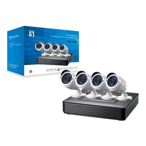 Levelone Dsk-4001 Kit Videosorveglianza 4 Canali Hd Bianco Nero - Foto 3