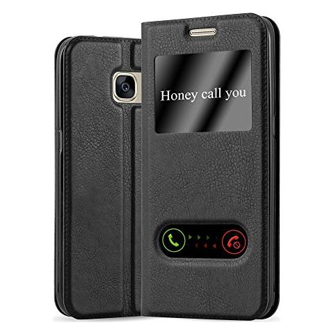 Custodia Libro Per Samsung Galaxy S7 In Nero Cometa - Con Funzione Stand E Chiusura Magnetica - Portafoglio Cover Case Wallet Book Etui Protezione - Foto 1