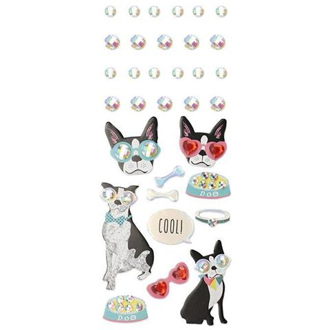 33 Adesivi In 3d - Cane Con Gli Occhiali - Foto 2