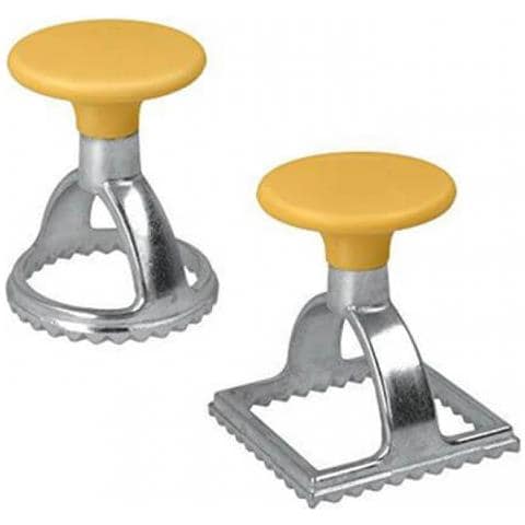 Set 2 Forme Taglia Chiudi Ravioli Quadrato Rotondo - Foto 2