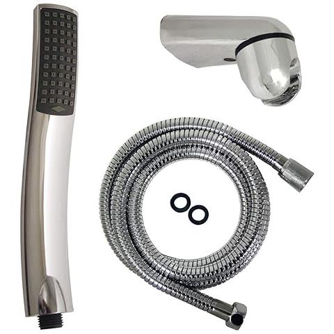 Duplex: Doccia 1getto Cromata Flat Ss Con Flessibile - Foto 2