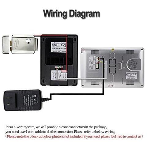 7 Camera Impermeabile Video Portier Fissato I Video Telefoni Citofono Digitale Hd Del Monitor Di Visione Notturna Per House Portello Sistema - Foto 2