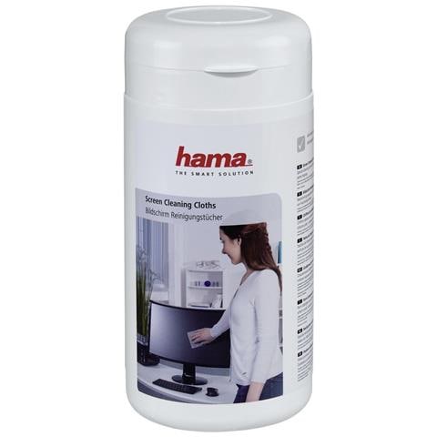 Hama Confezione 100 Salviette Umidificate Per Pulizia Schermi Tft/lcd (hama Moist Screen Cleaning Cloths, Fleece, X100 In Dispenser Tub) - Foto 5