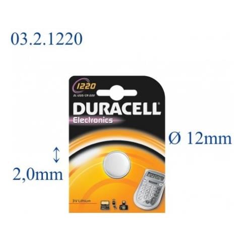 DL1220, Litio, Button / coin, 3V, 3 mm, 2,2 cm, 9g - Foto 4