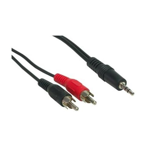 Cavo Audio Video da jack 3,5 Audio Video a Mini Din 4 Pin e Rca Bianco Giallo Rosso 3,0mt