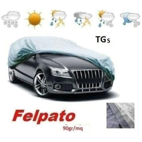 Telo Copriauto Impermeabile Felpato 90gr S 407x165x145 90gr Peva Con Borsa - Foto 1