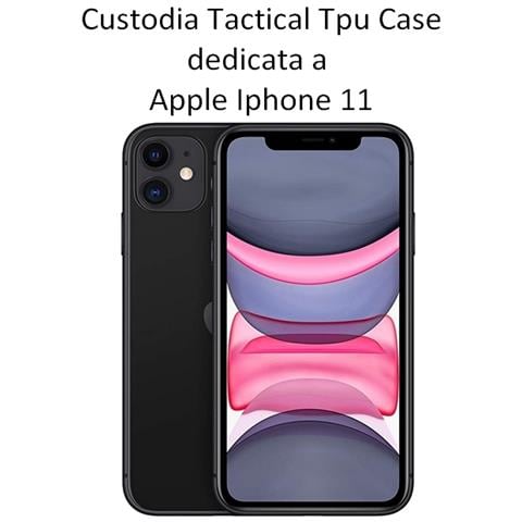 Tactical Custodia Originale Tpu Cover Case Per Apple Iphone 11 Trasparente - Foto 2
