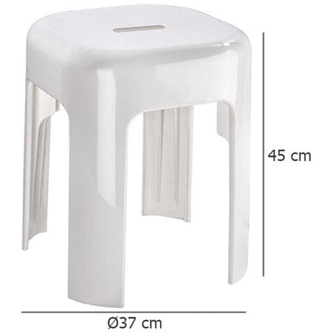 Sgabello Da Doccia, Sgabello Da Bagno, Plastica, Alaska - Foto 3