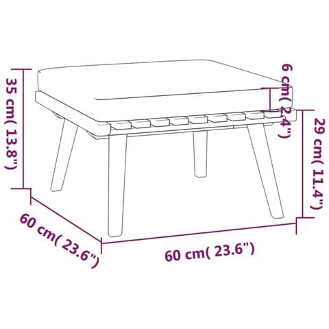 Set Divani Da Giardino 6 Pz Con Cuscini In Massello Di Acacia - Foto 2