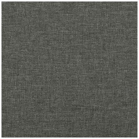 Giroletto senza Materasso Grigio Scuro 200x200 cm Tessuto - Foto 2