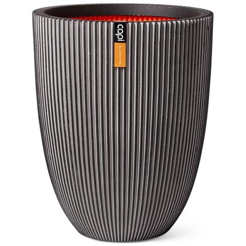 Vaso Elegante Groove 34x46 Cm Antracite - Foto 1