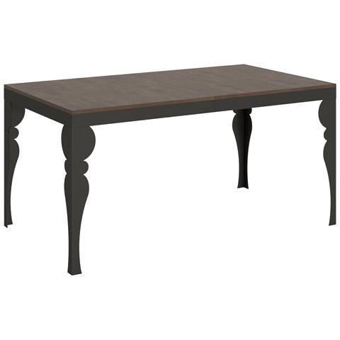 Tavolo Allungabile 90x160/264 Cm Paxon Evolution Telaio Antracite - Noce - Foto 5