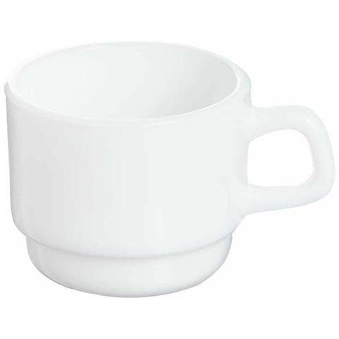 Set Di Tazze Da Caffè Restaurant 12 Unità Bianco Vetro (8 Cl) - Foto 1