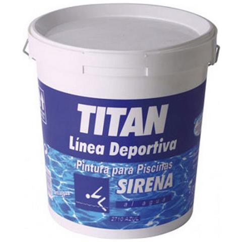 Vernice Acrilica Sirena 183271004 Azzurro Piscina Mat 4 L - Foto 1