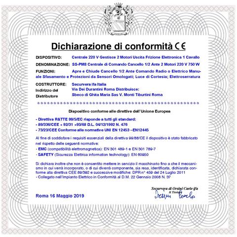 Ctr17 Centralina Cancello 220 V Ante Battenti Nuova Pm8000 Selezione Funzione Regolazioni Tempi Pausa E Forza Con 3 Tr - Foto 2
