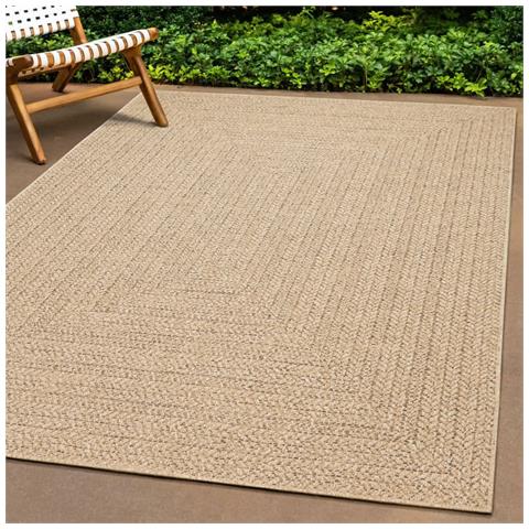 Tappeto Zizur 200x200 Cm Aspetto Iuta Per Interni Ed Esterni - Foto 1