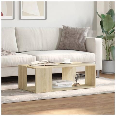 Tavolino Salotto Rovere Sonoma 89,5x48x30 Cm Legno Multistrato - Foto 3