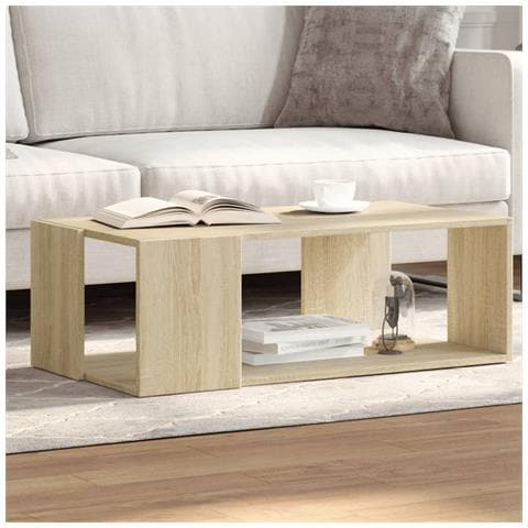 Tavolino Salotto Rovere Sonoma 89,5x48x30 Cm Legno Multistrato - Foto 1