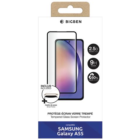 Pellicola Per Samsung Galaxy A55 Vetro Temperato 2.5d Con Smartframe, Trasparente - Foto 5