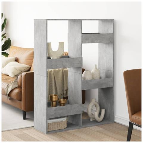 Divisorio Grigio Cemento 100x33x135 Cm In Truciolato - Foto 3