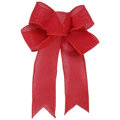 5 Confezioni Di Decorazioni Per Fiocchi Di Natale, Fiocchi Di Ghirlande, Fiocchi Per Alberi Di Natale Red - Foto 1