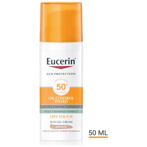 Sun Protection Oil Control Tinted Gel-crema Viso Solare Colorazione Media Per Pelli A Tendenza Acneica Spf50+ 50ml - Foto 1