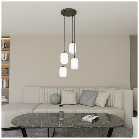 Lampada A Sospensione Verdi - Nero - Metallo - 30x30x140 Cm - Foto 2