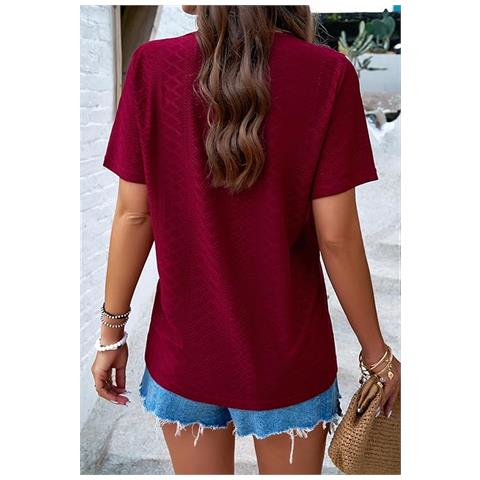 Maglietta Donna Marrone Taglia Xl Scollo Classico - Foto 2