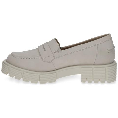 Snow Nubuc Casual Closed Loafers Mocassino Pelle Scarpe Donna Beige Eu 41, 9-24755-20-125 - Foto 3