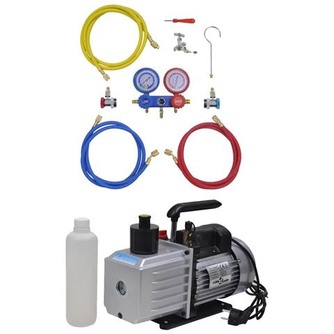 Kit Pompa di Aspirazione 100 L /min con Manometro a 2 Vie - Foto 1