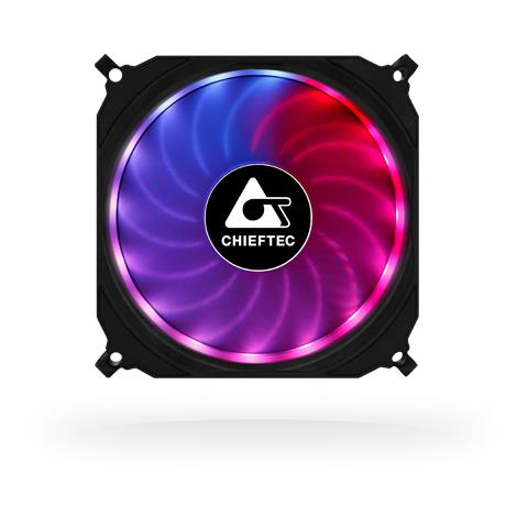 CF-1225RGB sistema di raffreddamento per computer Case per computer Ventilatore 12 cm Nero - Foto 1
