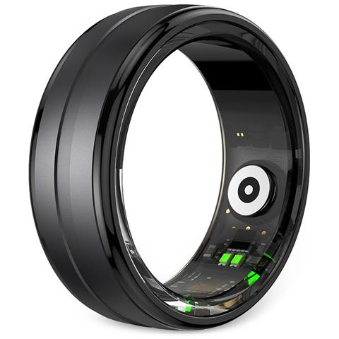 Anello Intelligente Smart Ring Orbyt Taglia 8 (18.3 mm) Fitness Tracker con Custodia di Ricarica Impermeabile Colore Nero - Foto 1