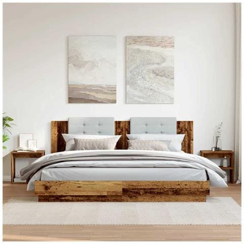 Comodini Legno Antico 2 Pz 40x30x40 Cm In Legno Multistrato - Foto 3