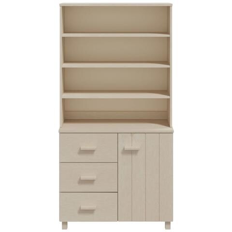 Credenza Hamar In Legno Massello Di Pino Marrone - Foto 2