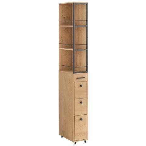 Carrello Salvaspazio 20x40x170 Cm Nsr13-n - Foto 1
