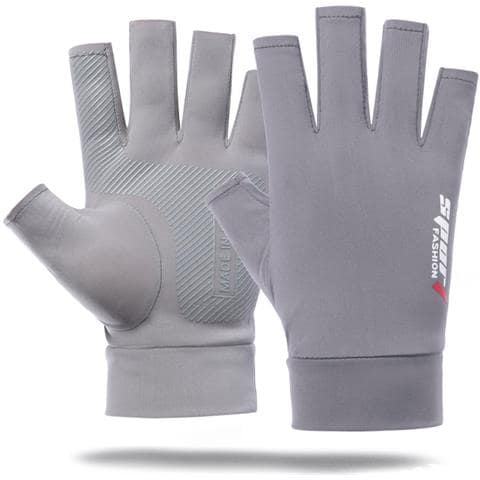 Guanti Mezze Dita Sport - Attrezzatura Per Prestazioni Ottimali Grey - Foto 4