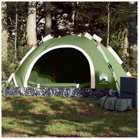 Tenda da Campeggio 2 Persone Verde a Rilascio Rapido - Foto 1