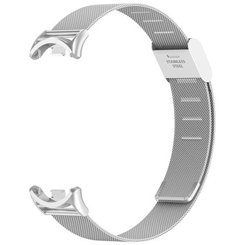 Cinturino In Metallo Compatibile Con Xiaomi Mi Band 8/9/10 - Design A Molla Silver - Foto 1