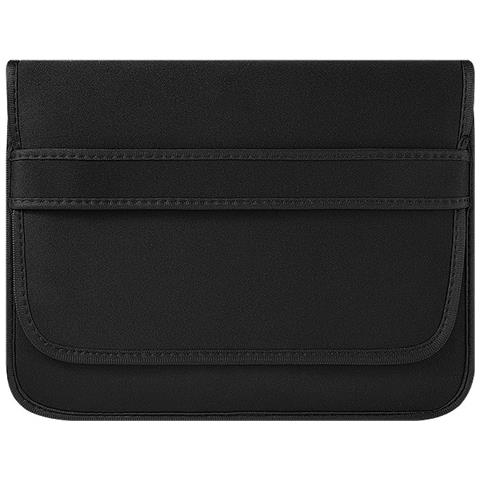 Custodia Protettiva Semplice A Libro In Neoprene Nero Da 14 Pollici Per Laptop - Foto 2