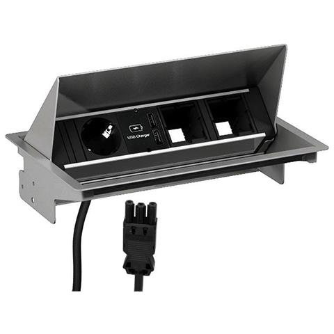 900.408 presa energia AC + USB A Grigio - Foto 1