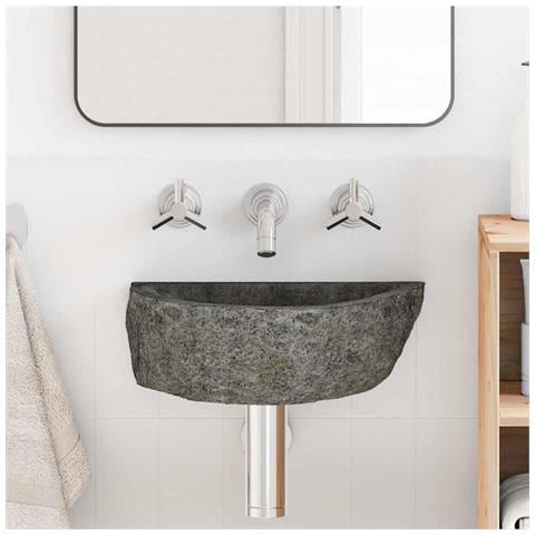 Lavabo a parete Grigio (30-37) x (25-30) x 12 cm - Foto 2